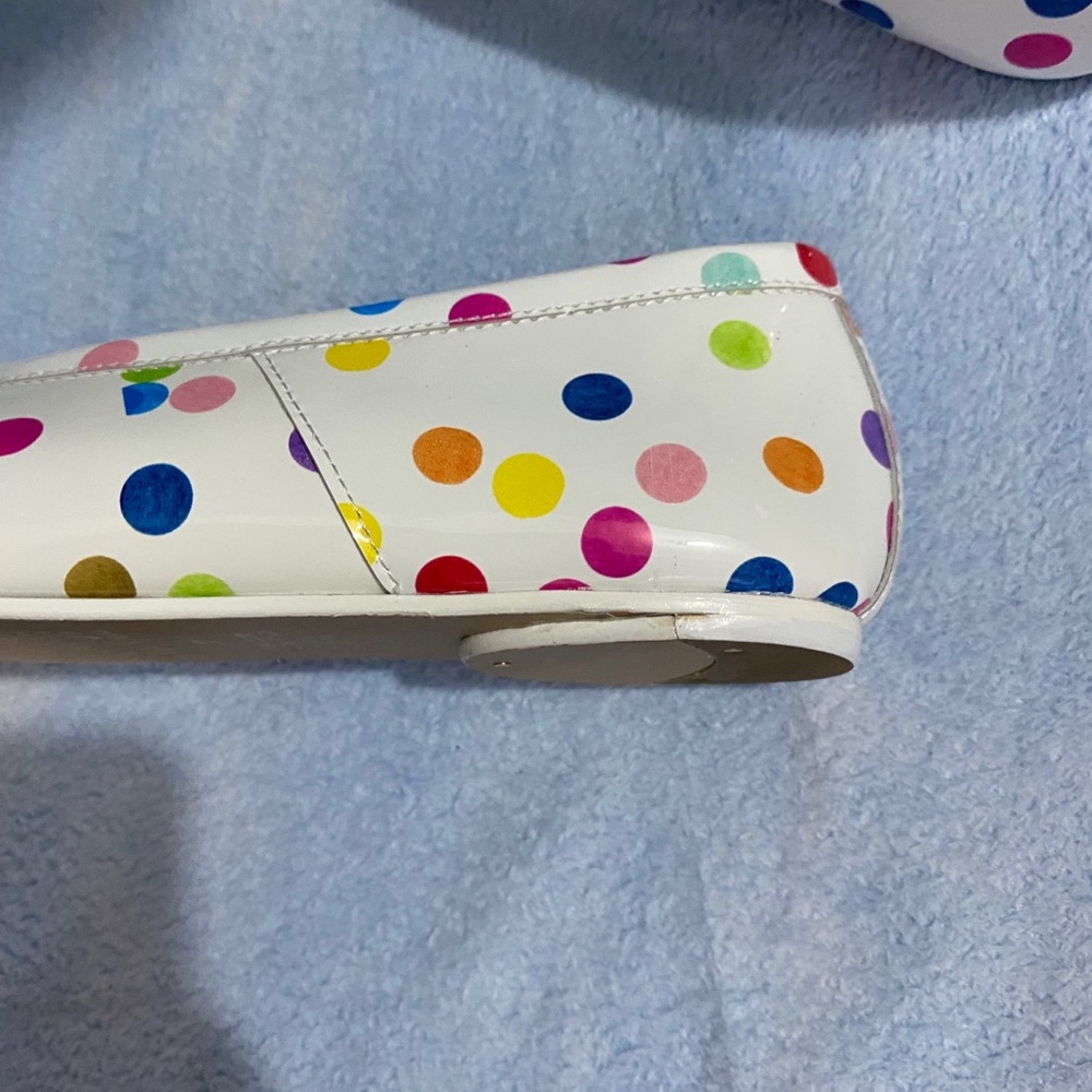 Maison Martin Margiela White Multicolor Polka Dot Tabi Ballet Flats - Picture 3 of 9